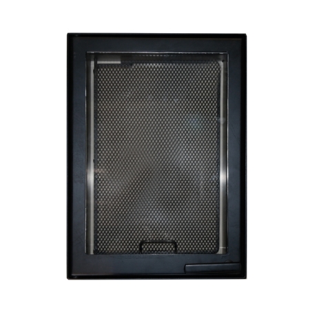 Дверца каминная 9064U, со стеклом, черный (Aito) Aito (Narvi)