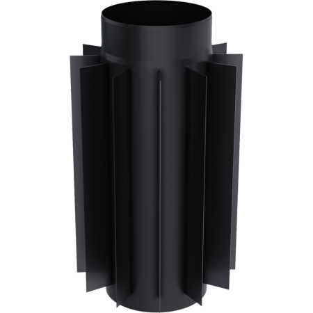 Труба-радиатор 0.5м, стальной д.200 Kratki