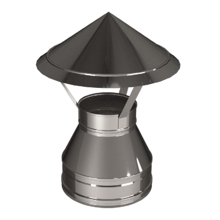 Зонт D200/400, изоляция 100 мм, AISI 321/304 (Вулкан) Вулкан